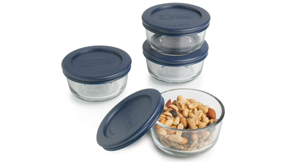 Ancho Hocking Glass Food Containers 4-Pack ONLY $6.96 (Reg. $20)