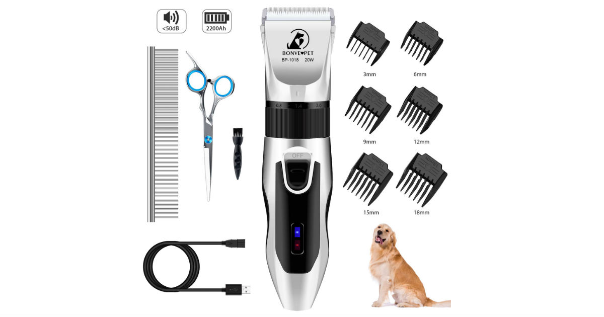 Bonve Pet Grooming Clippers ONLY $16.99 (Reg. $60)