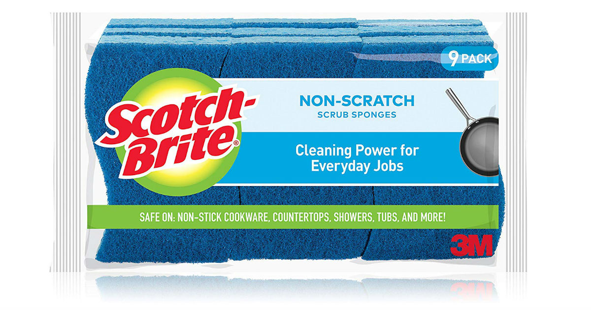 Scotch-Brite Non-Scratch Scrub Sponges 9-Pack ONLY $6.61 ShippedÂ