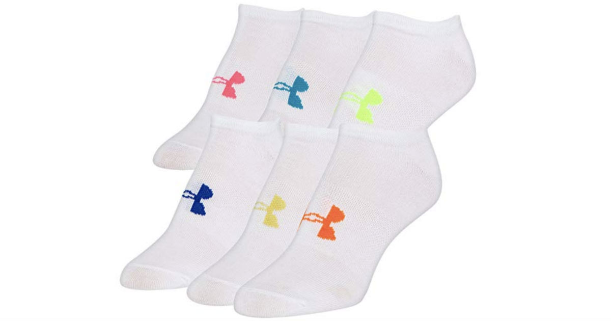 Under Armour Women's Essential No-Show 6-Pack ONLY $9.48 Shipped