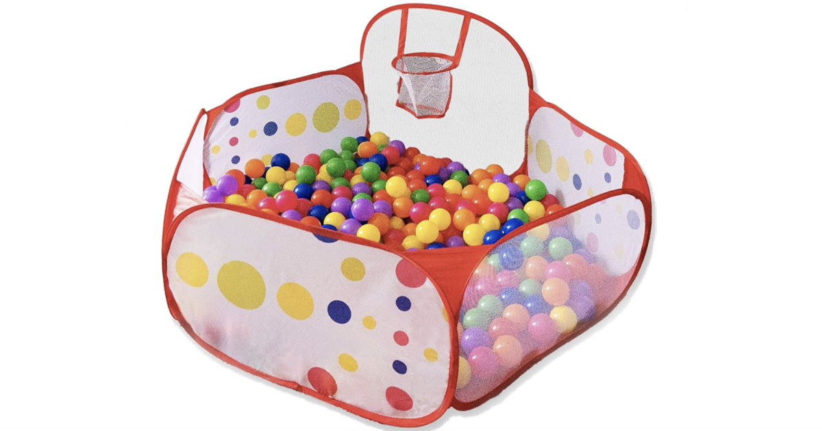 Foldable Ball Pit with Basketball Hoop ONLY $11.99 at Walmart 