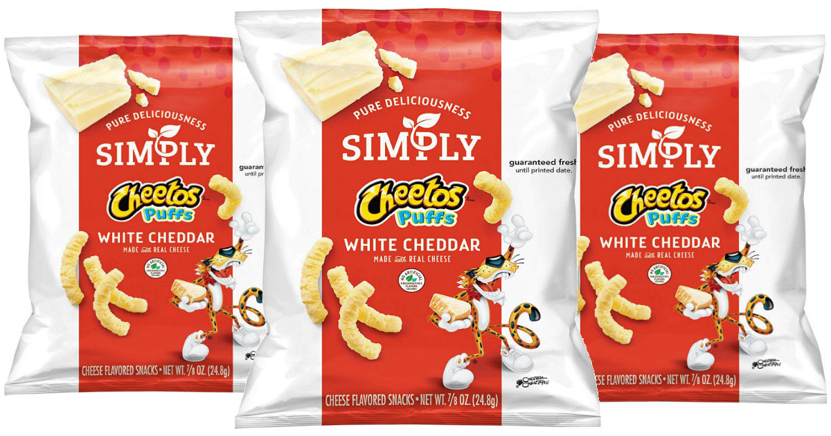 Simply Cheetos Puffs White Cheddar 36-ct ONLY $8.81 Shipped