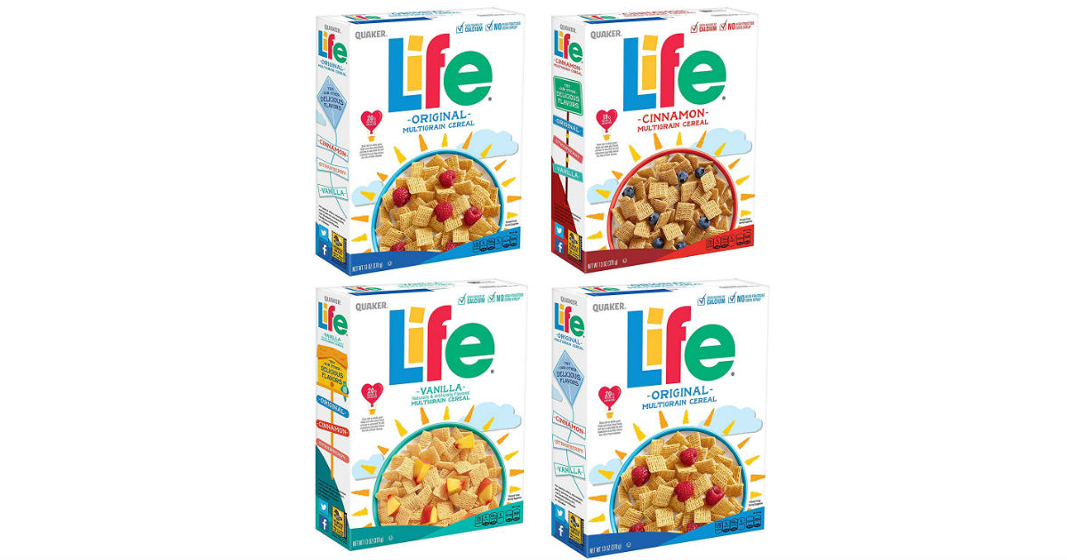Quaker Life Breakfast Cereal 4-Count ONLY $7.43 Shipped