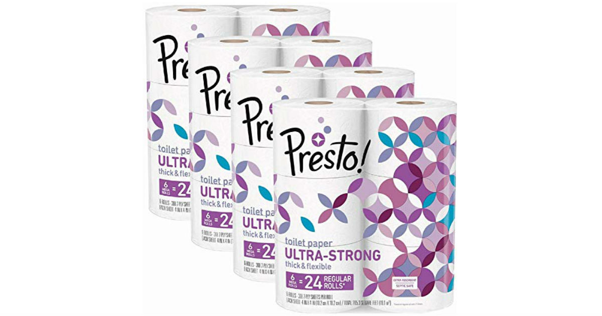 Presto! Mega Toilet Paper Rolls 24-Count ONLY $15.58 Shipped