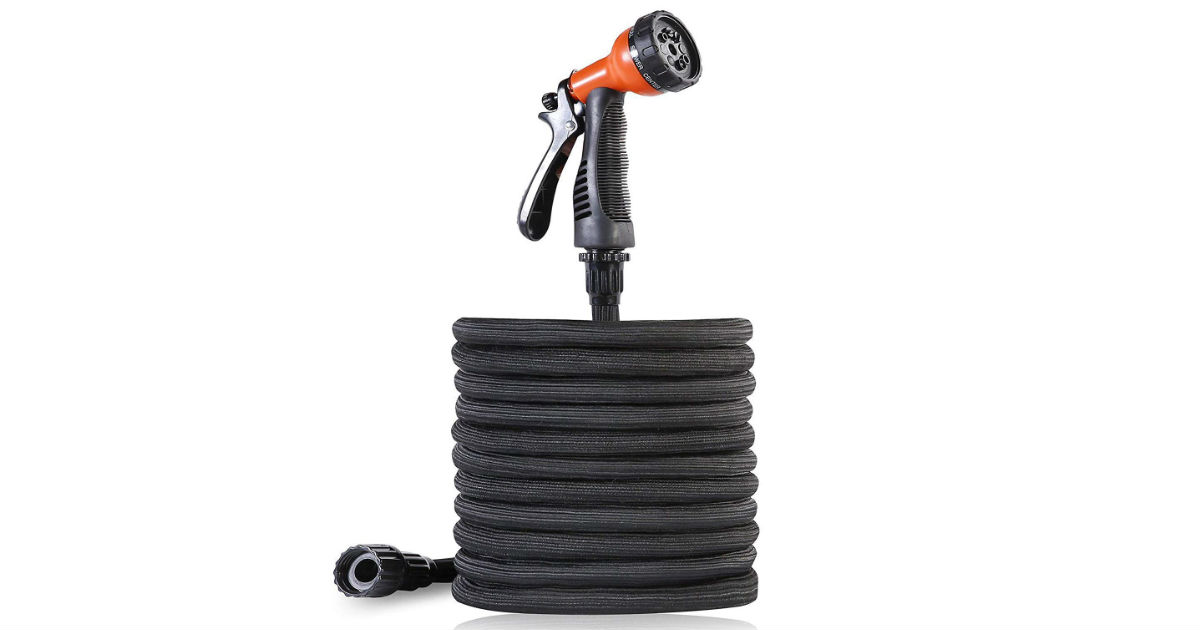 Expandable Garden Hose and Nozzle ONLY $12.31 (Reg. $25)