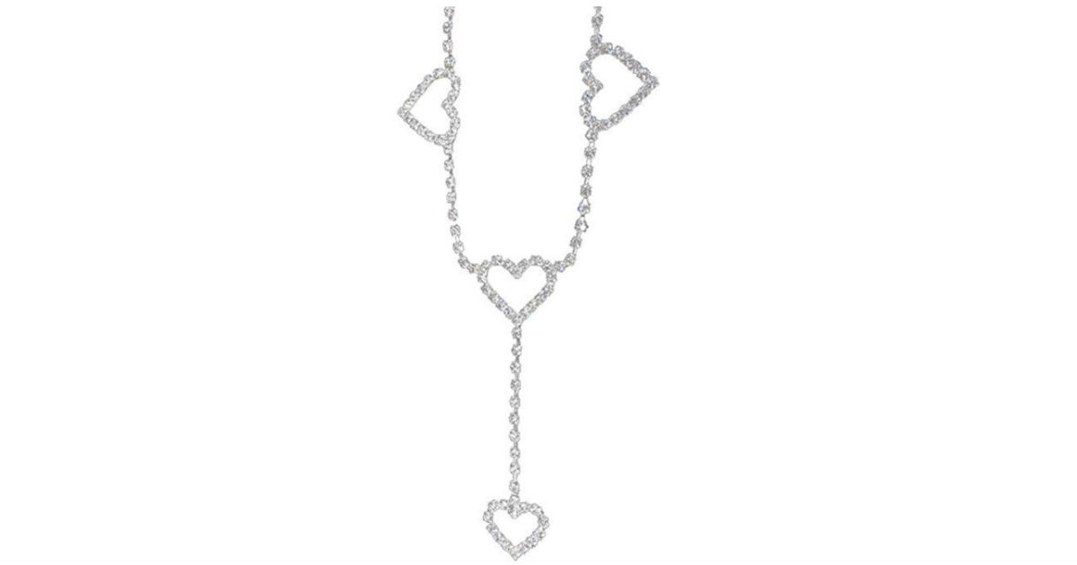 Rhinestone Love Waist Chain Necklace ONLY $3 Shipped