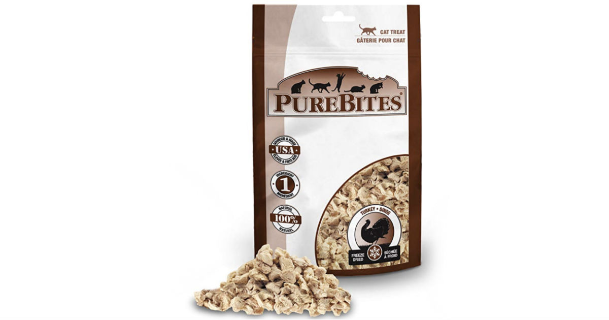 PureBites Turkey Freeze-Dried Treats for Cats ONLY $0.94
