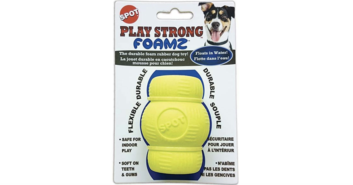 Ethical Pets 2.75in Play Strong Foamz Rubber Dog Chew ONLY $2.32