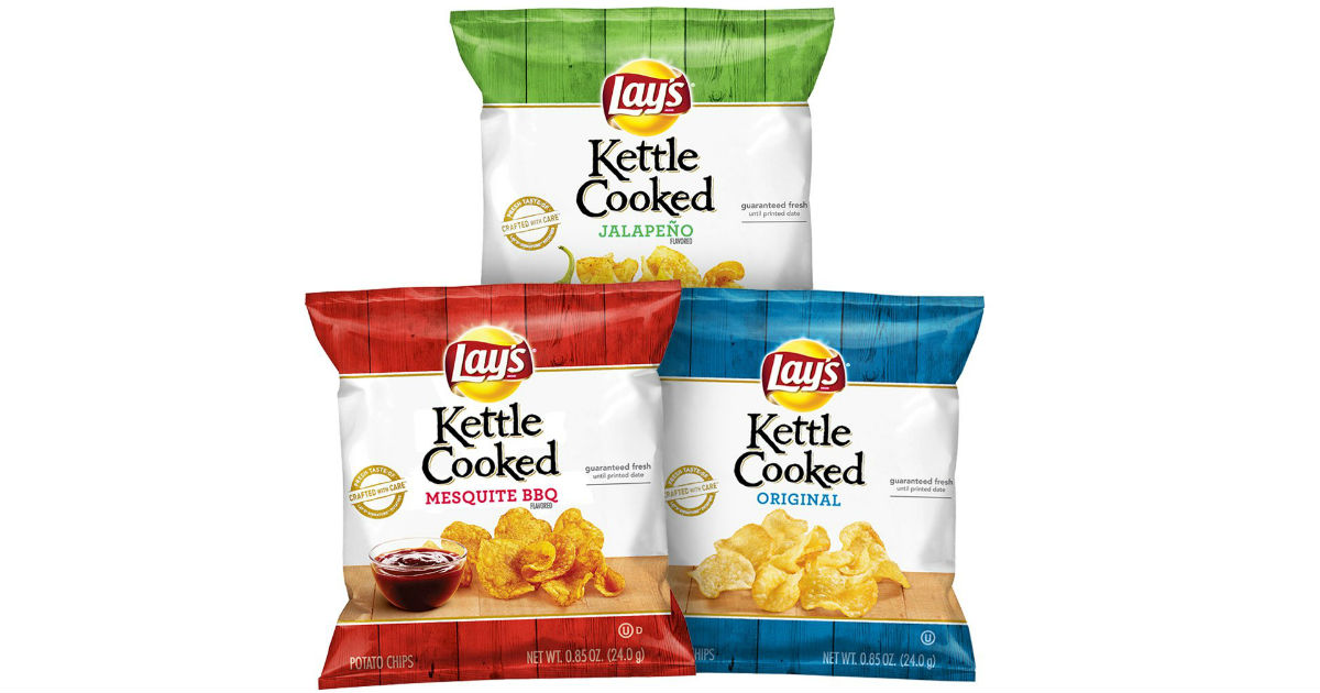 Lay's Kettle Cooked Potato Chips 40-Pack ONLY $8.74 Shipped