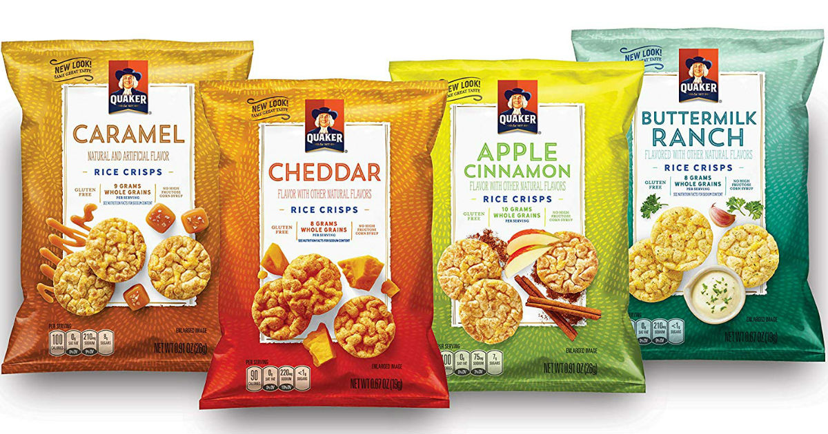 Quaker Rice Crisps Sweet & Savory 30-Pack ONLY $12.15 Shipped