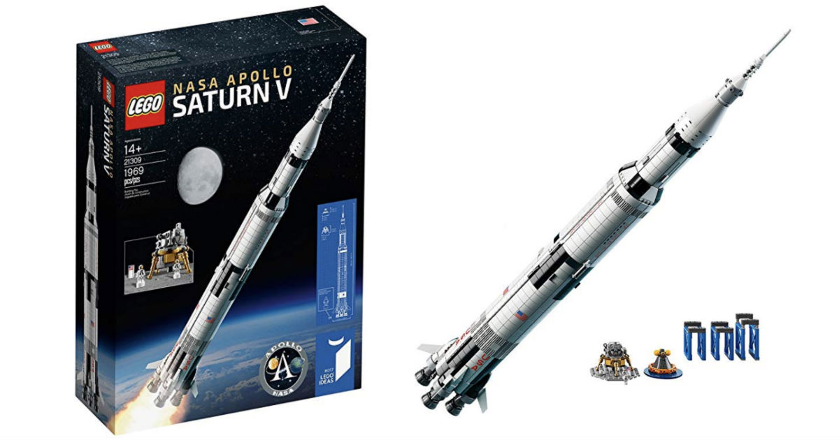 LEGO Ideas NASA Apollo Saturn V Building Kit ONLY $99.99