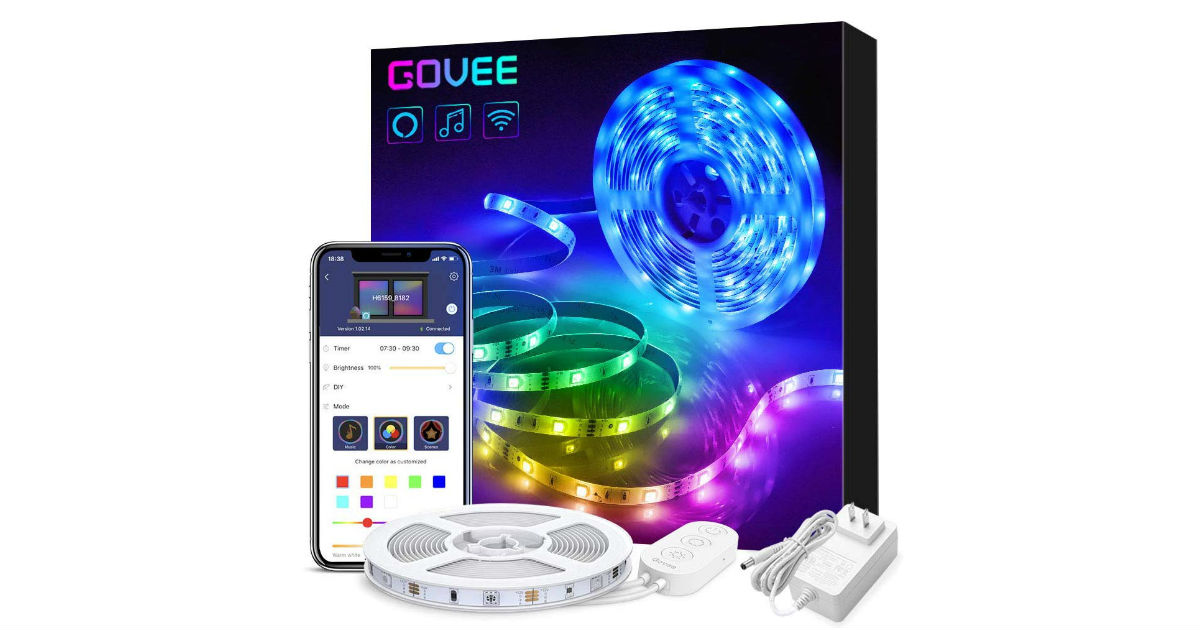 Govee Smart WiFi LED Lights ONLY $20.99 (Reg. $44)