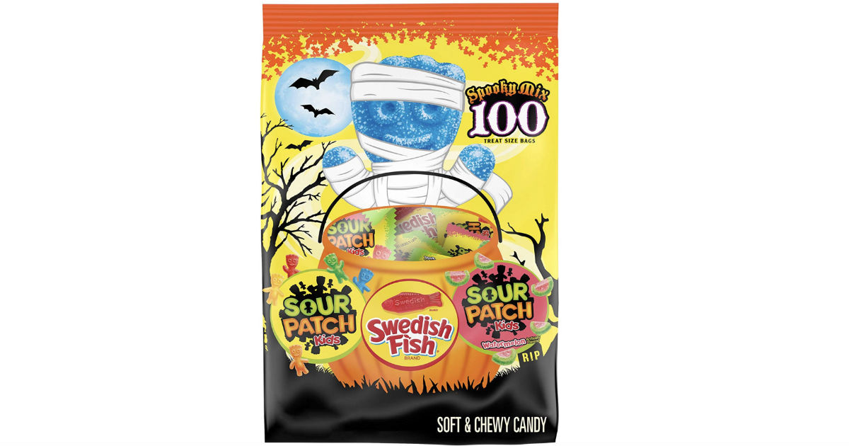Sour Patch Kids, Watermelon & Swedish Fish 100-Pack ONLY $9.94 