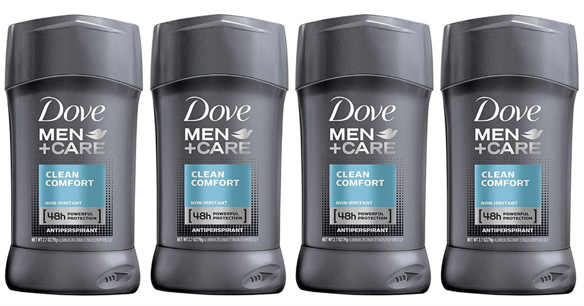 Dove Men+Care Antiperspirant Deodorant 4-Pack ONLY $9.36 Shipped