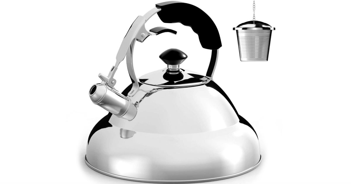 Stainless Steel Whistling Teapot ONLY $29.12 (Reg $39)