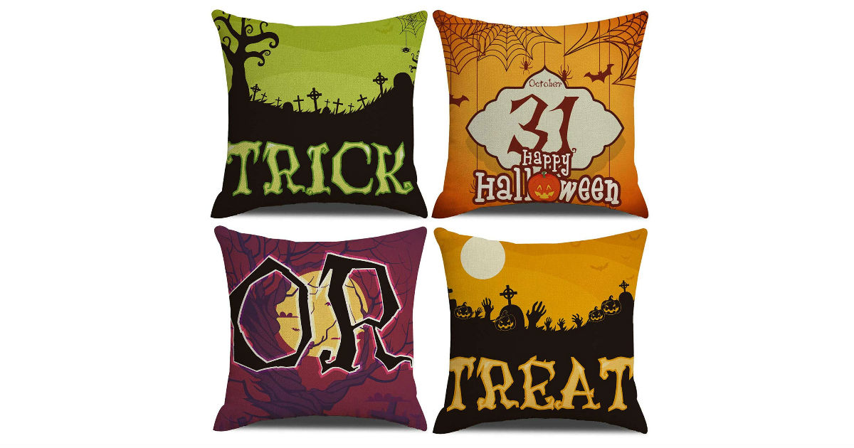 Trick OR Treat Halloween Pillow Covers on Amazon