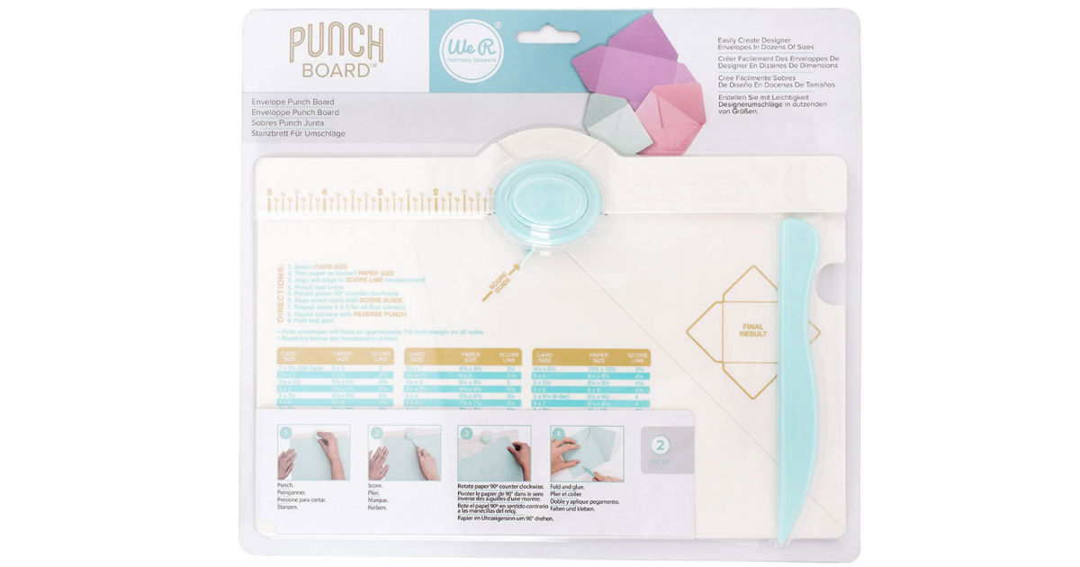 Envelope Punch Board Envelope Maker ONLY $6.99 (Reg $13)