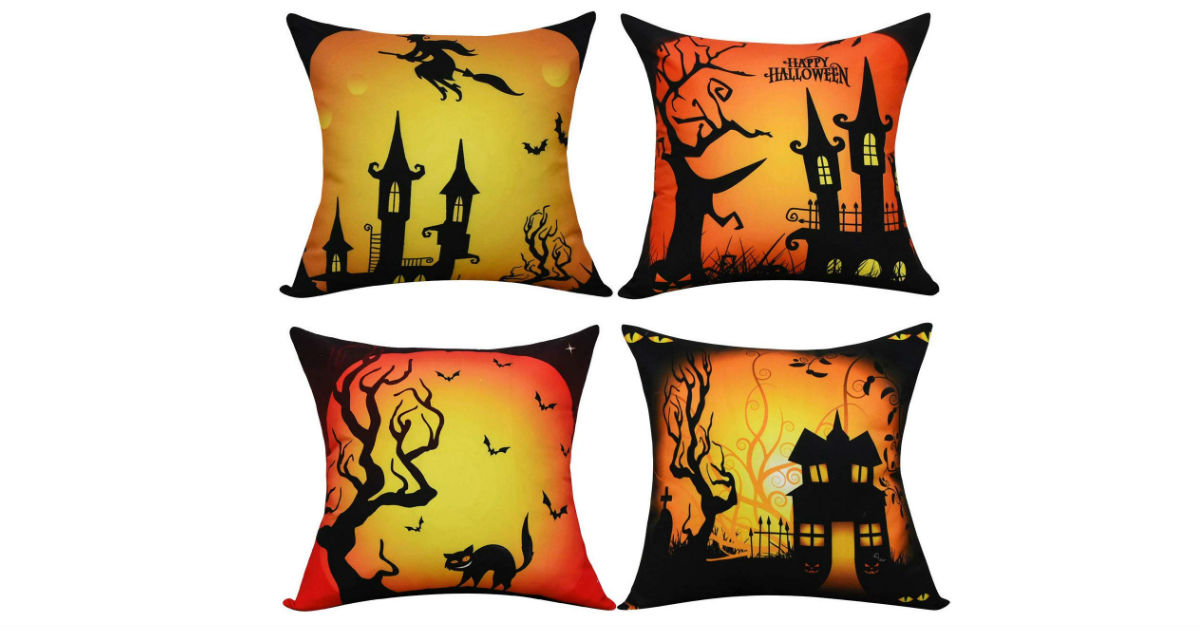 Halloween Pillow Covers 4-Pack ONLY $9.51 (Reg. $21)