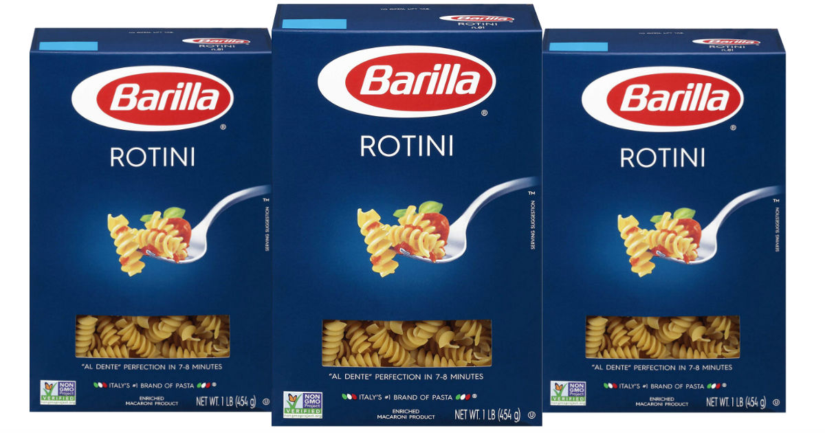 Barilla Pasta Rotini 12-Pack ONLY $9.60 Shipped