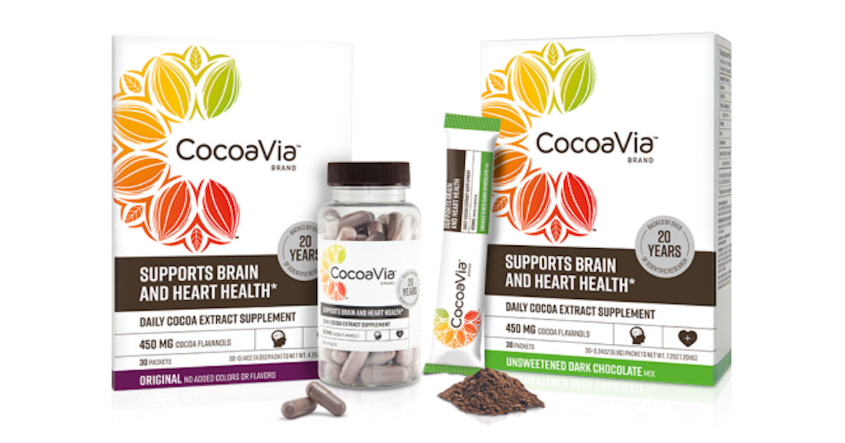 Free 30Day Supply of CocoaVia Cocoa Extract Supplements Free Product Samples