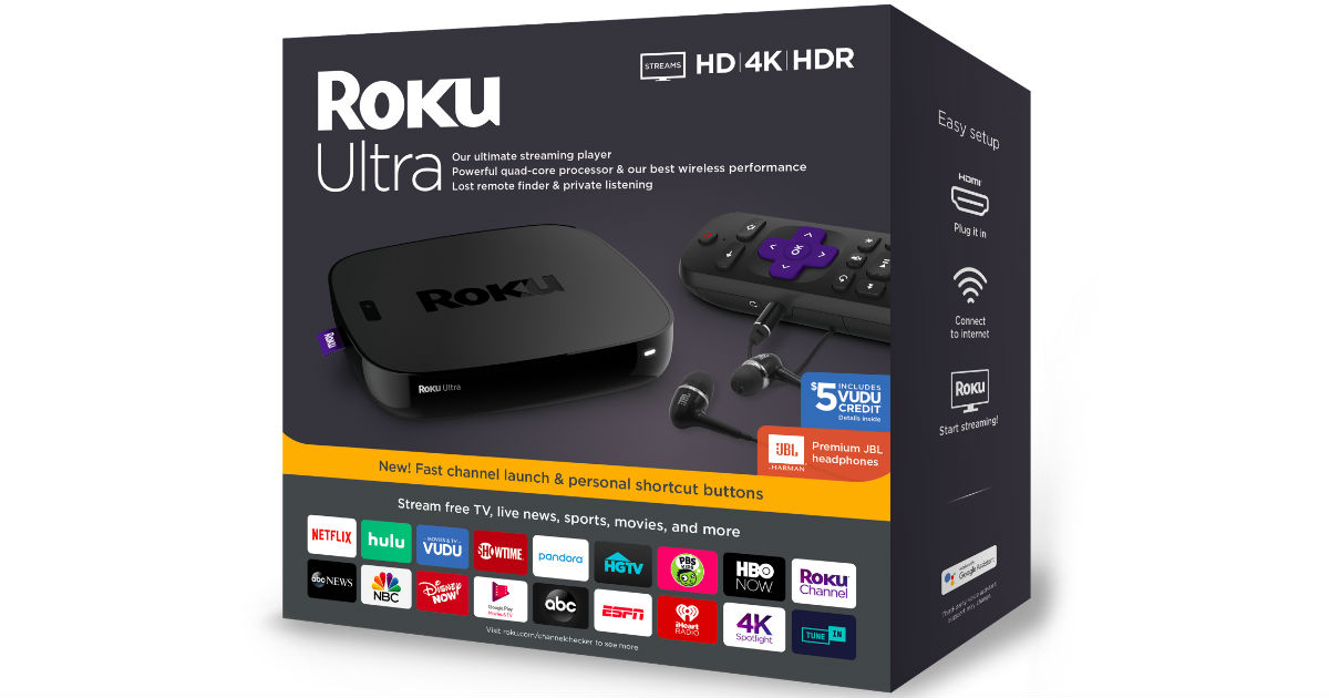 Roku Ultra Streaming Media Player ONLY $79 (Reg $100)