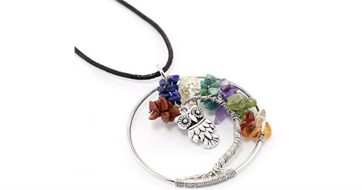 Owl Life Tree Pendant Necklace ONLY $1.99 Shipped