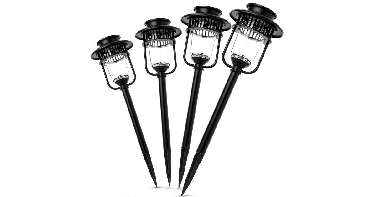 Home Zone Security Solar Lights 4-Pack ONLY $27.99 (Reg. $50)