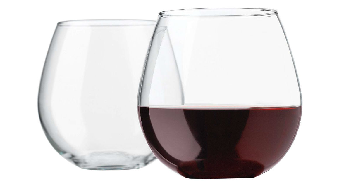 Free Libbey 4-Piece Stemless Balloon Wine Glasses at Walmart