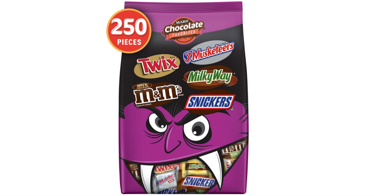 M&M Halloween Candy Bars Variety Mix 250-ct ONLY $14.99