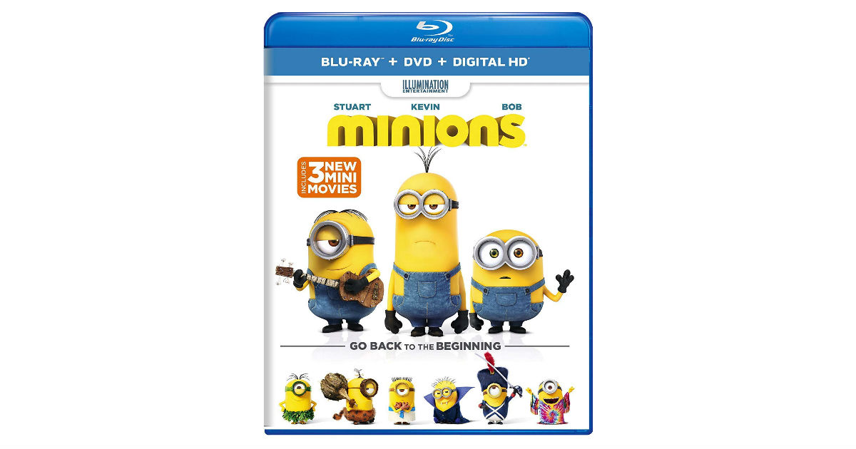 Minions Blu-ray + DVD + Digital ONLY $3.99 on Amazon