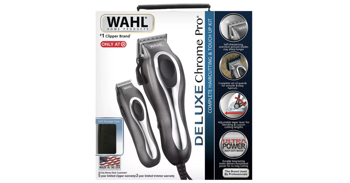 Wahl Deluxe Chrome Pro Complete Men's Haircut Kit ONLY $24.49