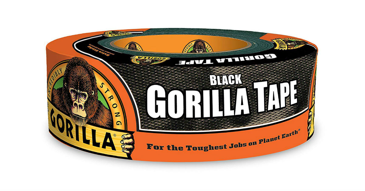 Gorilla Black Duct Tape ONLY 4 (Reg 10) at Amazon Daily Deals & Coupons
