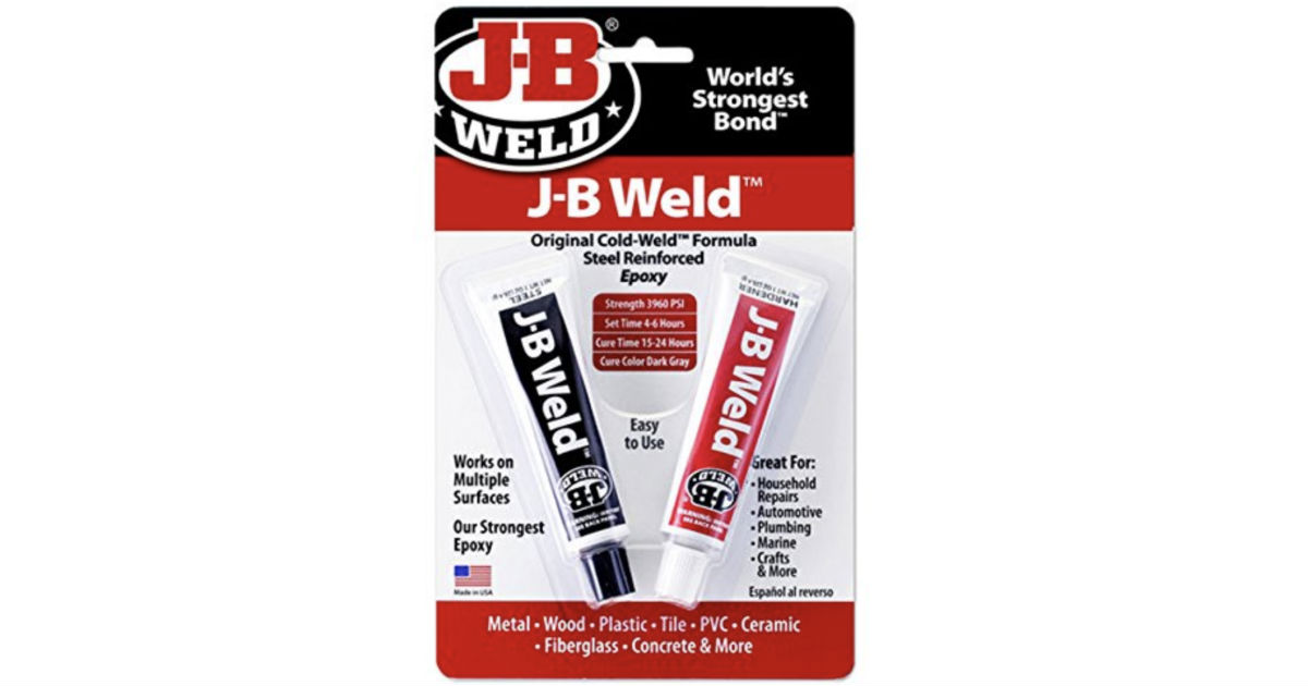 J-B Weld Original Cold Weld Steel Reinforced Epoxy ONLY $2.42
