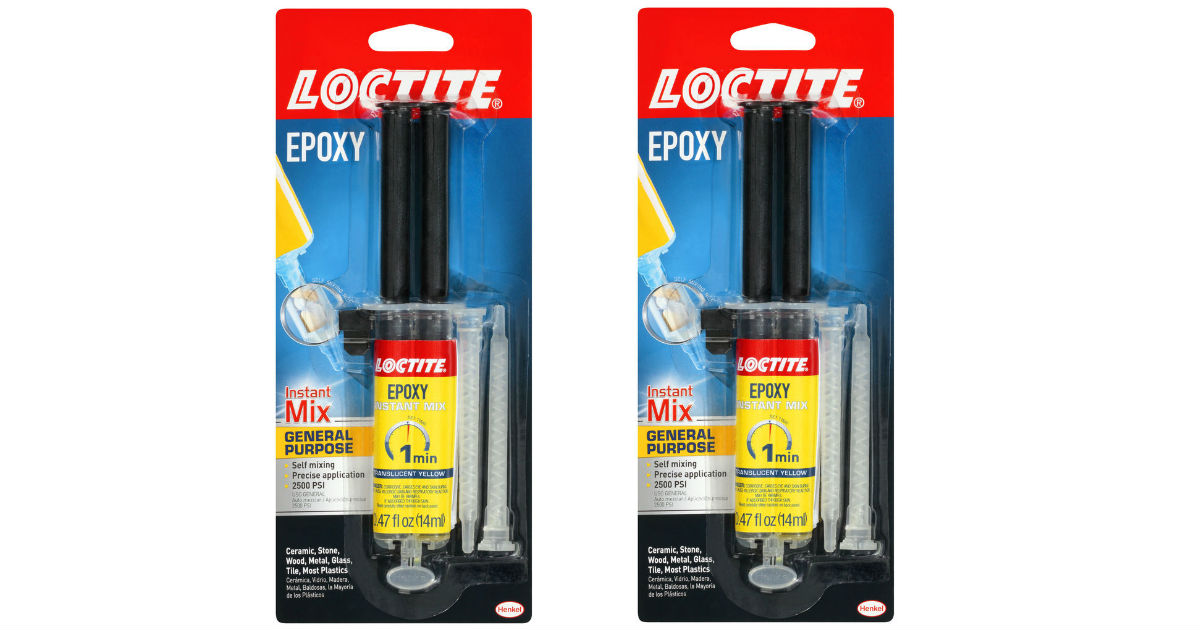 Loctite One Minute Instant Mix Epoxy ONLY $1.72 (Reg $6)