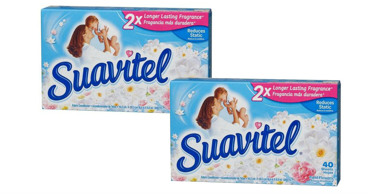Suavitel Dryer Sheets 40-Count ONLY $1.23 at Walmart
