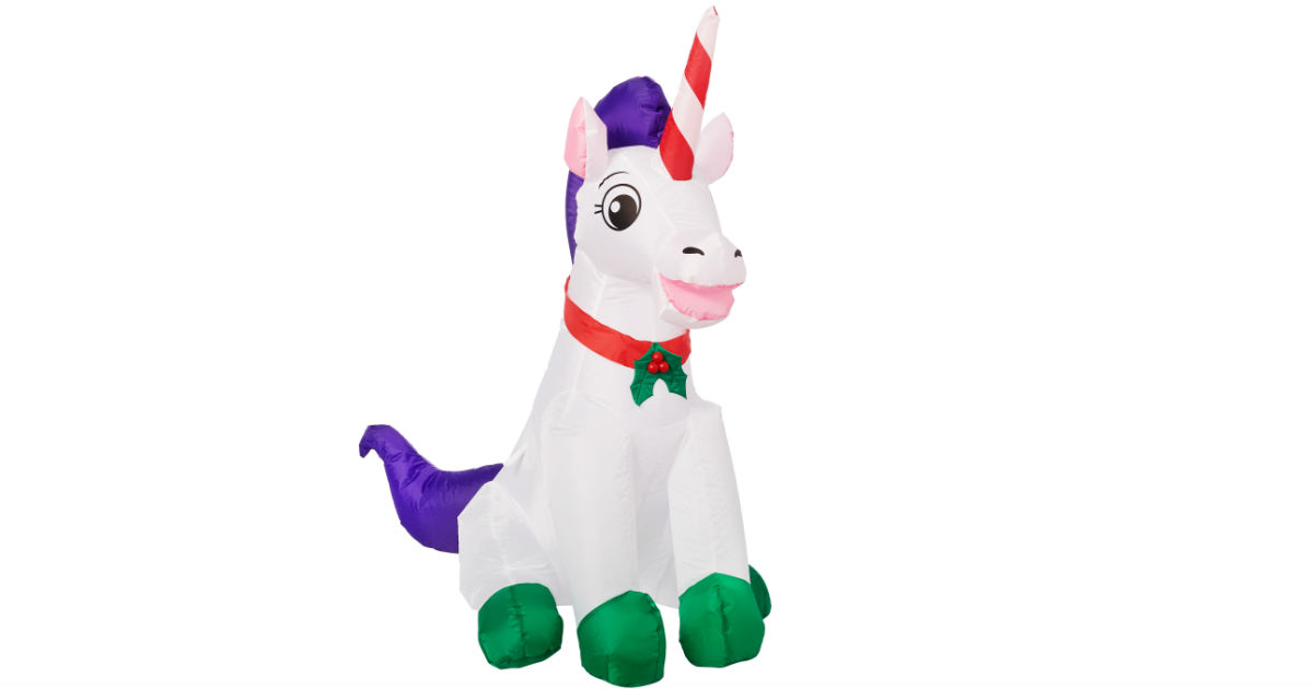 Holiday Time Yard Inflatables Unicorn ONLY $14.98 at Walmart