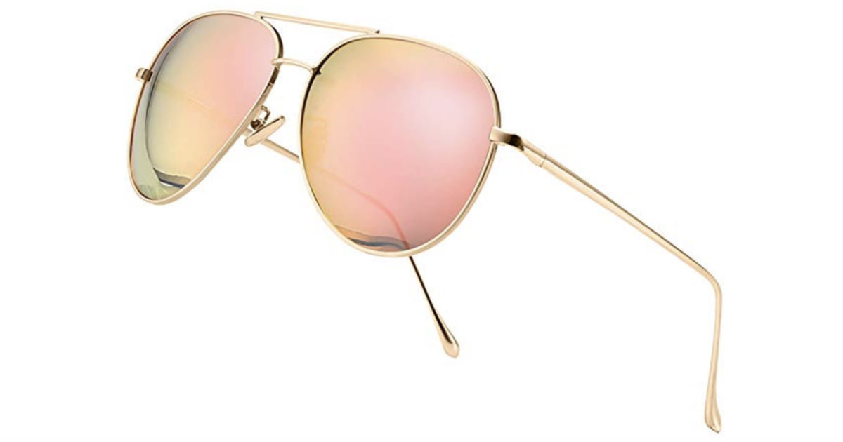 Women’s Lightweight Oversized Aviator Sunglasses ONLY $12.14