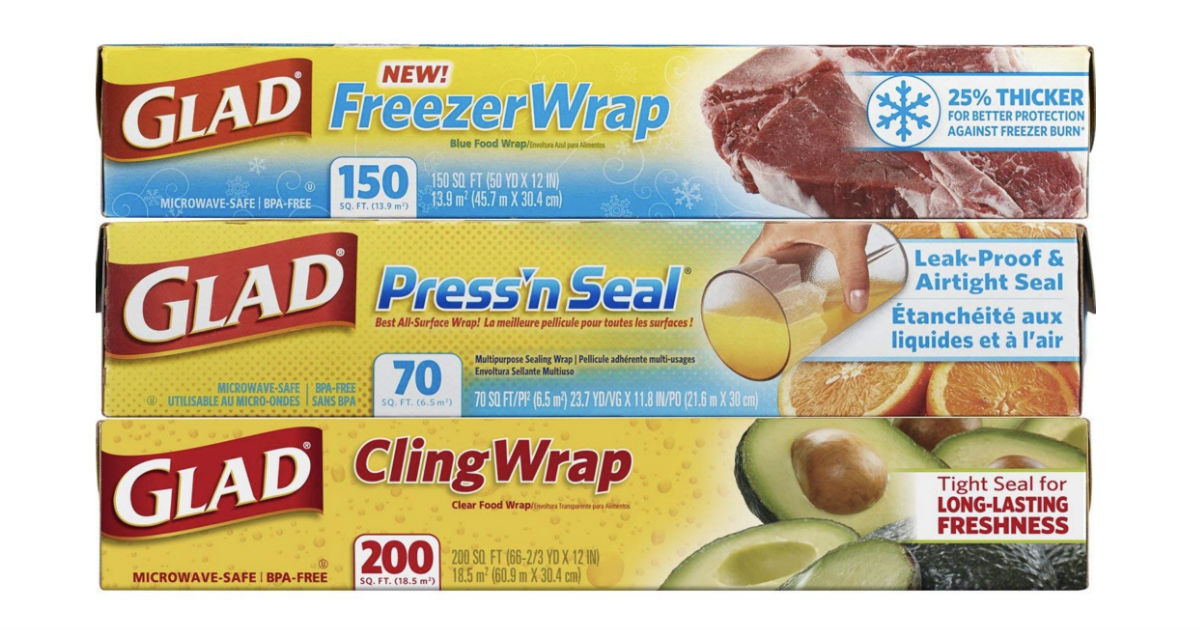 Glad Plastic Food Wrap Variety Pack 3Pack ONLY 7.87 Shipped Daily
