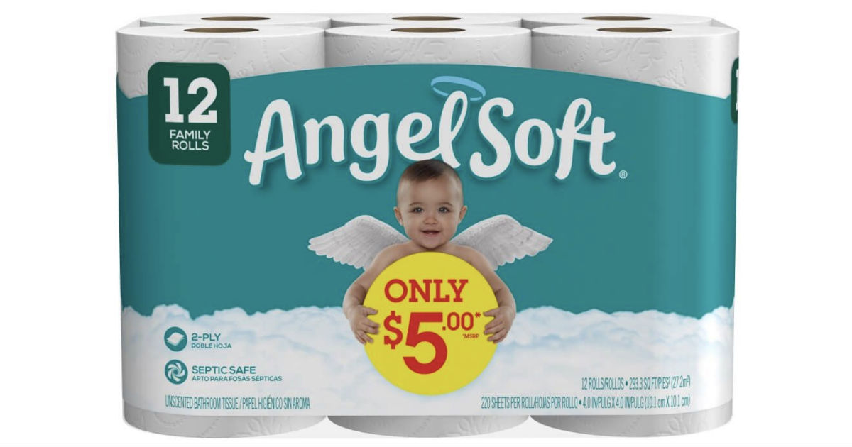 Angel Soft Toilet Paper 12-Rolls ONLY $4.99 at Walgreens 