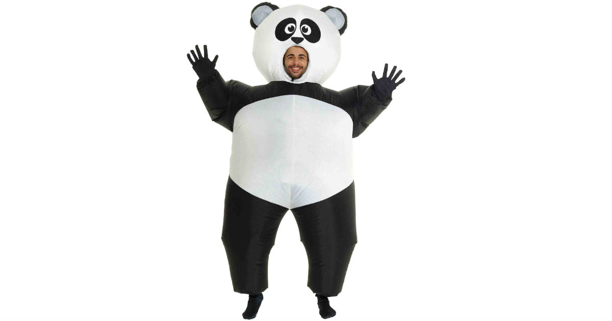 Man Inflatable Panda Halloween Dress Up Costume ONLY $14.99