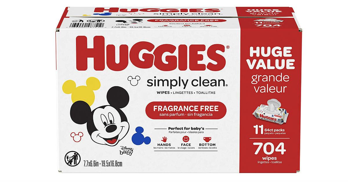 Huggies Simply Clean Wipes 704-Count ONLY $10.78 (Reg. $18)