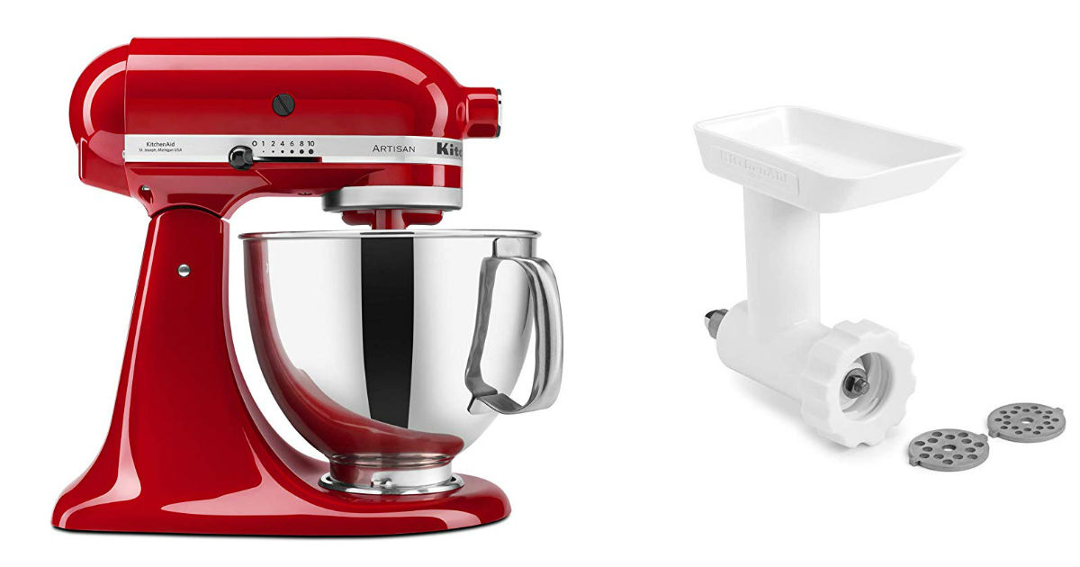 KitchenAid Stand Mixer with Food Grinder ONLY $259.99 on Amazon