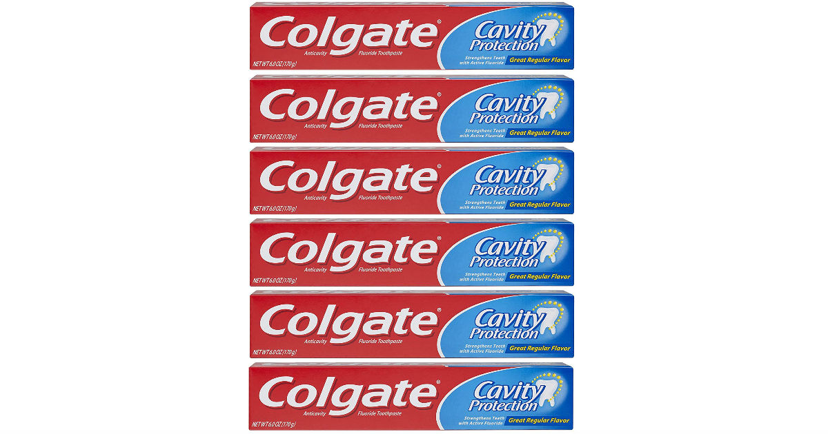 Colgate Cavity Protection With Fluoride 6-Pack ONLY $7.02 Shipped