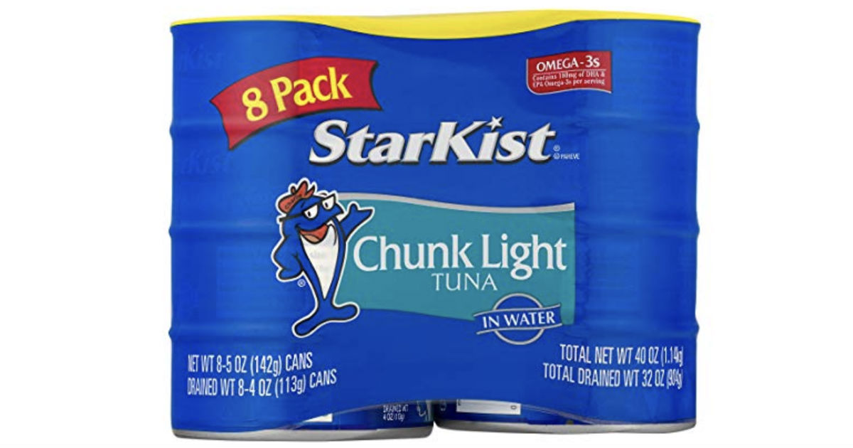 StarKist Chuck Light Tuna in Water 8-Pack ONLY $5.66 Shipped