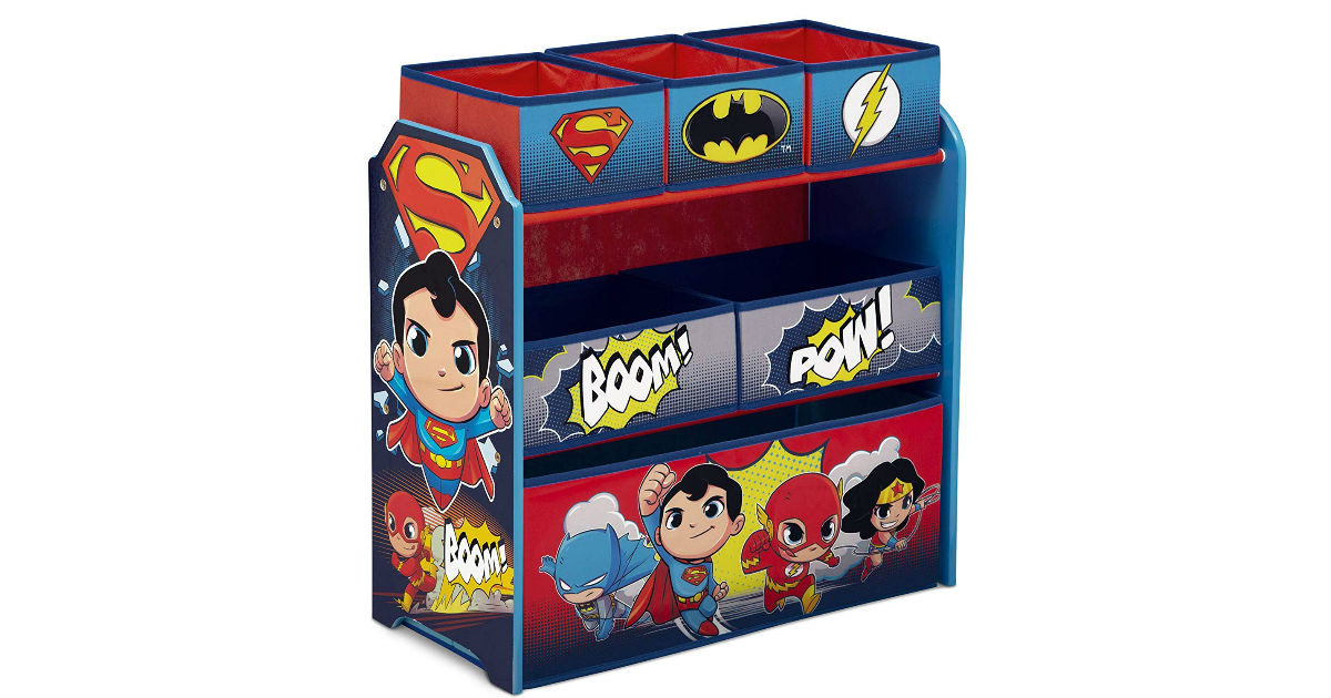 Delta 6-Bin DC Super Friends Toy Storage ONLY $23 on Amazon