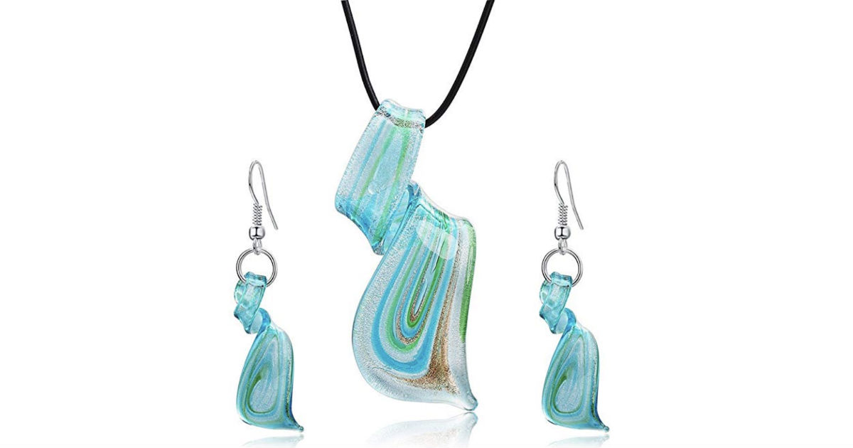 Twist Spiral Exotic Necklace Jewelry Set ONLY $3.99 Shipped