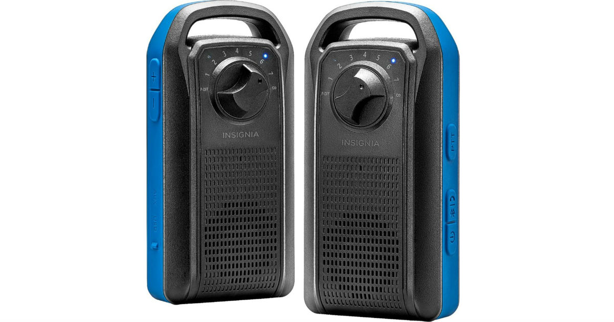 Insignia Portable Bluetooth Speaker Pair ONLY $23.99 Shipped