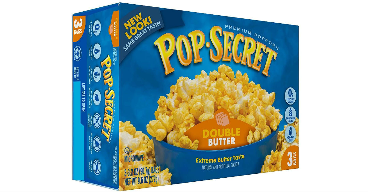 Pop Secret Popcorn 3-Count ONLY $1.58 at Walmart