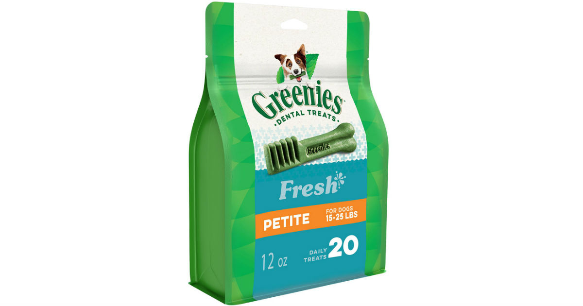 Greenies Flavors Dental Dog Treats 20-ct ONLY $5.80 Shipped