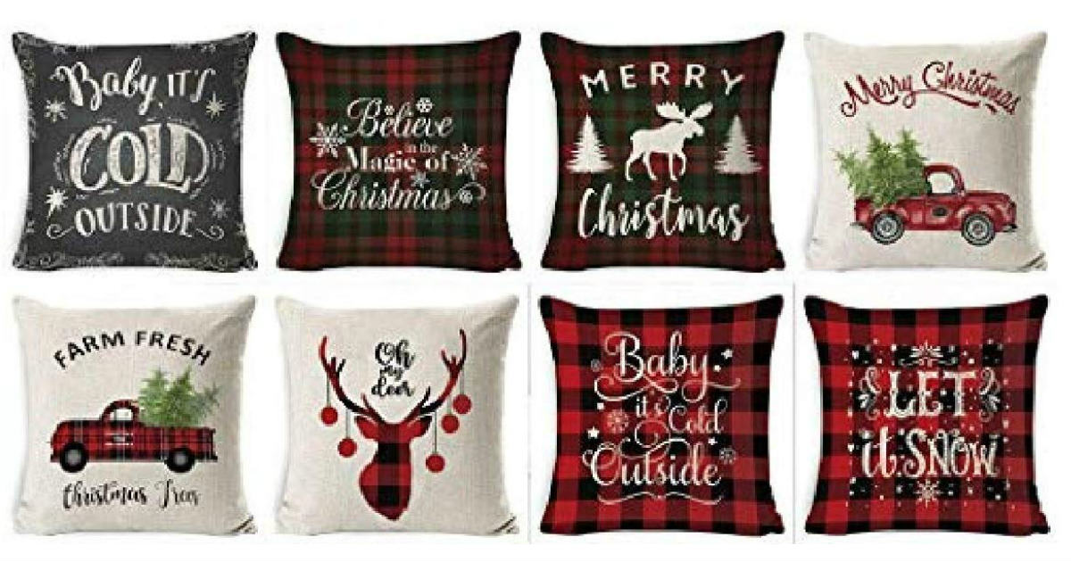 Holiday Pillow Covers as Low as 2.36 Shipped on Amazon Daily Deals